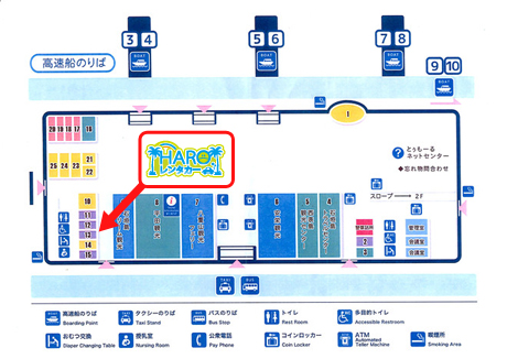 離島ターミナル内地図